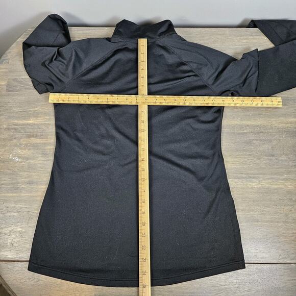 Paradox Women Long Sleeve Pullover Active 1/4 Zip Shirt Black Small Base Layer - Picture 7 of 7